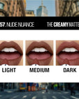 Maybelline Color Sensational Lipstick, Lip Makeup, Matte Finish, Hydrating Lipstick, Nude, Pink, Red, Plum Lip Color, Nude Nuance, 1 Count