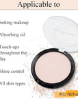 Kaely Matte Pressed Setting Powder Compact,Face Finishing Powder de maquillaje,02