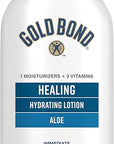 Gold Bond Ultimate Healing Skin Therapy Lotion with Aloe, 14 oz., Non-Greasy & Hypoallergenic