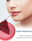 Cheese Shaped Lip Balm, Moisturizing Nourishing 0.3oz(01)