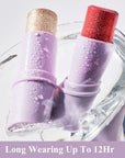 2Pcs Cream Blush Highlighter Makeup Stick Makeup Set Cherry Blush