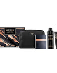 Guess Seductive Noir Men/Homme Eau de Toilette 4 Piece Gift Set - Cologne Spray 3.4 Fl. Oz., Deodorizing Body Spray 6.0 Oz., Shower Gel 3.4 Fl. Oz., & Pouch