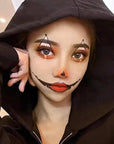 Go Ho Pastel Orange Face Body Paint Stick,Water Based Washable Foundation Eye Primer Stick,Non-toxic Full-coverage Cream Body Paint for Halloween SFX Makeup