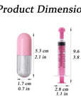 10 Pcs 2 ml Empty Lip Gloss Tubes Containers, Lip Balm Bottle with 5 ml Refillable Squeeze Tube