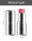Peach Pink Cream Blush Stick, Monochromatic Multi-Blush Stick for Cheeks & Highlighter, Pigmented Long Lasting Smooth Natural Cheek Tint, Matte and Dewy Finish, Vegan & Cruelty-Free for All Skin-04
