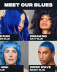 Good Dye Young Semi-Permanent Hair Color, Vegan and Cruelty-Free Blue Hair Dye, Last up to 24 Washes, Non-Damaging Conditioning Hair Color (5FL OZ, Dream Big)