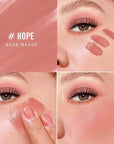 KIMUSE Soft Cream Blush Makeup, Liquid Blush for Dewy Finish