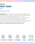 Seaweed Bath Co. Exfoliate Detox Body Soap, 3.75 Ounce, Sustainably Harvested Seaweed, Charcoal (Packaging May Vary)