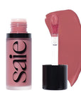 Saie Dew Liquid Blush for Cheeks - Hydrating Cream Blush Stick with a Blendable + Buildable Formula - Skincare Infused Dewy Cheek Tint for a Natural Flush - Glowy Makeup Essential - Chilly (.40 oz)