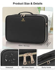 Relavel travel makeup bag with