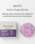 ARENCIA Bora Bora Dream Shampoo Bar - Volumizing, Color Protecting for Curly and All Hair Types - Vegan, pH Balanced, Sulfate-Free, Eco-Friendly