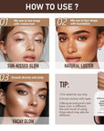Bronzing Drops For Face, Liquid Bronzer Glow Drops, Bronze Glow)