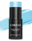 Light Blue Face Body Paint Stick, Eye Black Stick for Sports, Waterproof Full-Coverage Blue Face Makeup for Halloween Avatar Sally Corpse Bride Cosplay Makeup