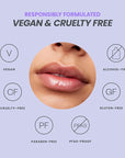 Wonderskin Lip Oil - Lip Rehab Serum Oil, Hydrating and Moisturizing Clear Serum for Dry Lips - Natural, Vegan and Non-sticky (Clear)