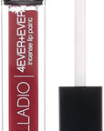 Palladio 4 Ever + Ever Intense Lip Paint, Liquid Lipstick, High Pigmented Lip Gloss, High Shine Vinyl Finish, Rich Color Coverage, Moisturizes Lips, Doe Foot Wand Applicator, déjà vu