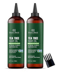 Botanic Hearth 100% Pure Tea Tree Oil For Hair Growth | Infused with Jojoba & Grapeseed Oils | Hair Oil Repairs Dry Damaged Hair, Strengthening, Healthier - Hair Tonic, 6.7 fl oz (pack of 2)