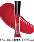 L’Oreal Paris Makeup Infallible 8 Hour Hydrating Lip Gloss, Red Fatale, 0.21 Fl Oz