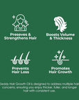 Seddy Hair Growth & Strengthening Oil with Caffeine, Rosemary, Castor, Biotin, Peppermint, Argan & Jojoba Oils - 1.7 Fl. Oz (Pack of 1)