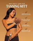 Sunless Tan Applicator Mitt - Streak-Free Self Tanning Glove for Home Use, Ensures Even Application, Reusable & Washable, for All Self Tanner Lotions, Mousses & Creams - 1 Pack