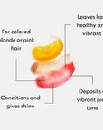 Four Reasons Color Mask - Rose Pink - (27 Colors) Toning Treatment, Color Depositing Conditioner, Tone & Enhance Color-Treated Hair - Semi Permanent Hair Dye, Vegan and Cruelty-Free, 6.76 fl oz