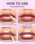 evpct Rose Gold Metallic Glitter Lip Liner and Lipstick Combo Lip Gloss Stain Set Makeup for Women Long Lasting Waterproof 24, Nude Pink Frosted Metallic Shimmer Glossy iridescent Liquid Lipstick 04