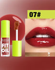 8 Colors Lip Oil Lip Glaze, Big Brush Lip