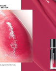 LANGMANNI Lip Oil Tint | Hydrating & Long-Lasting Lip Stain | Moisturizing And High Gloss Makeup,Non-Sticky Lip Stain For Watery And Silky Smooth Lips(#6 Spicy Red)
