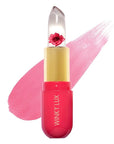 Winky Lux Flower Balm, pH Lip Balm, Color Changing Lipstick and Tinted Lip Balm Stain, Vegan & Cruelty Free, Hydrate & Plump, Sheer Pink Lipstick, Pink Flower