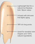 Organic Aloe-Based LUX Liquid Foundation, Natural Vegan Gluten-Free