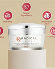 Radical Skincare Anti Aging Restorative Moisturizer - w/Jojoba, Vitamin E, & Aloe | Hydrating | Antioxidant Rich, Non-Drying, Gentle | For All Skin Types | Paraben & Cruelty Free (1.7 Oz, 2 Pack)