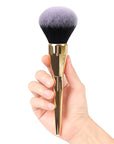 Powder Brush,Daubigny Large Powder Brush Flat Arched Premium Durable Kabuki Makeup Brush Perfect For Blending Liquid,Cream and Flawless Powder,Buffing, Blending,Concealer (Gold Black)