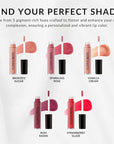 Flori Roberts Luscious Lip Lacquer, Vibrant Lip Gloss Makeup for Women of Color or Deeper Skin Tones, Non-Sticky, Long Wear High Shine Finish