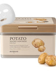 SKINFOOD Potato Madecassoside Daily Sheet Mask, Korean 5-Minute Quick Skincare Hack, Soothing & Skin Barrier Face Mask for Damaged Skin, Bulk Pack (30EA)