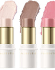 3 Pcs FAIR Contour Stick Set,Cream Blush & All Skin