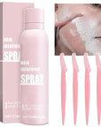 Hair identifier Spray for Face Shaving, Skin Body Hair Identifying Spray With Razors, Moisturizing and Skin Care Dermaplaner Spray, Women Dermaplaning Tool for Face