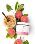 Pure Fiji Spa Gift for Women - Body Gift Box Include:Body Lotion 1Fl.Oz, Nourishing Exotic Oil 1 Fl.Oz, Body Butter 0.5oz & Sugar Rub 2oz, Scent Guava