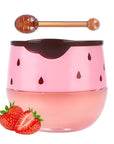 Strawberry Sleeping Lip Mask,Honey Balm Strawberry Lips