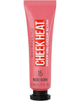 Maybelline Cheek Heat Gel-Cream Blush Makeup, Lightweight, Breathable Feel, Sheer Flush Of Color, Natural-Looking, Dewy Finish, Oil-Free, Nude Burn, 1 Count