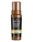 Jergens Natural Glow Instant Sun Body Mousse, Self Tanner for Ultra Deep Bronze Tan, Sunless Tanning Body Bronzer, Natural Looking Fake Tan, 6 Oz