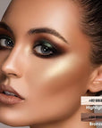 FOCALLURE 2 Pcs Contour Foundation Stick, Highlighter & Bronzer Pen, Face Brightens & Shades Pencil, Highlighting Shade Longwear Makeup, Highlight Bronzer Shaping Trimming Stick,Neutral