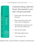 Minetan Olive Self Tan Foam | Color Base Collection - Dark Olive Bronze Finish, 1 Hour Express, Face & Body Fake Tanner, Complements All Skintones, Vegan & Paraben Free, 6.7 Fl Oz