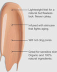 Organic Aloe-Based LUX Liquid Foundation, Natural Vegan Gluten-Free