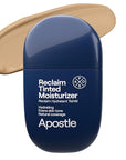 APOSTLE Reclaim Tinted Moisturizer for Men (10 Falmouth) - Niacinamide, Vitamin E, Squalane, Hyaluronic Acid, Tinted Face Moisturizer For Men. Hydrates, Evens Skin Tone, Reduces Fine Lines, 1 Fl. Oz.