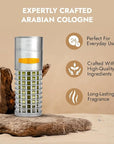 Al Haramain Sheikh - Cologne for Men - Long Lasting Perfume - Arabian Perfume for Men - Arabic Men's Cologne - Floral and Woody Fragrance - 2.9 oz