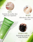 Aloderma 99% Organic Aloe Vera Gel for Face Made within 12 Hours of Harvest, Natural Hydrating Pure Aloe Vera for Soothing Skincare, Moisturizing Aloe Gel for Skin, Face, Sensitive Skin, 4oz - 2ct