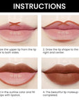 2-in-1Brown Velvet Lip Liner & Lipstick Set Kit for Women, Matte Lips Kit with Lip Liner Lip Stains Long Lasting Waterproof 24 Hour Lipstick and Lip Liners Combo Lipliners Pencil Set 38