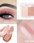 AMY'S DIARY Matte Eyeshadow, Nude Pink Eyeshadow, Ultra-fine Lightweight Powder, Multiuse Blendable Eye shadow and Blush Makeup, Daily Matte Warm Tone Eyes Makeup, Half Pink (03#)