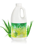 Aloe Vera Gel, 100% Aloe Vera Extracted from Freshly Cut Pure Aloe Leaves, Pure Aloe Vera Gel for Skin Care like Deeply Soothing, Firming, After Shave, Sunburn Relieve(Family Pack)