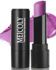 MEICOLY Dark Purple Face Body Paint Stick for Bruise Makeup,Purple Face Paint for Halloween SFX Ursula Cosplay Makeup,Waterproof Purple Eye Black Stick for Baseball Softball Football Lacrosse