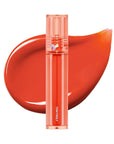 TONYMOLY Perfect Lips Shocking Lip Tint – Long Lasting Semi-Permanent Lip Stain with Shea Butter & Argan Oil, Moisturizing Lightweight Formula for Smooth Lips, N01 Ruby Shocking, 0.37 fl oz